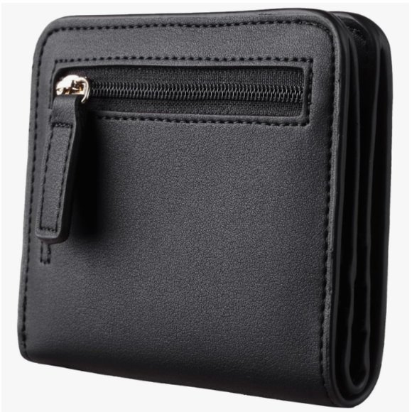 Womens Rfid Blocking Small Compact Bifold Luxury Genuine Leather Pocket Wallet - Picture 5 of 6